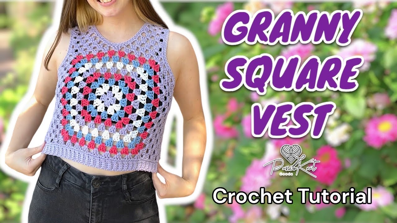 Granny Square Vest | Crochet Tutorial