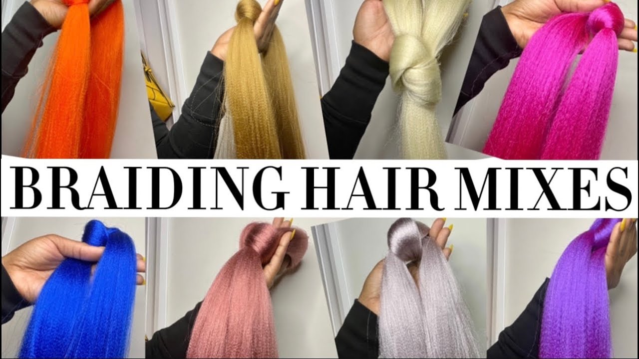 Colored Braiding Hair Mix | Mixing Braiding Hair | Bright Colors | Custom Color Blends | DIY Hair