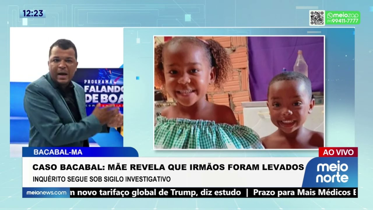 Crianças desaparecidas de Bacabal: mãe revela que irmãos foram levados; veja! | Ronda