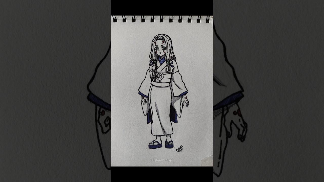 Spider demon (daughter), speed drawing 
