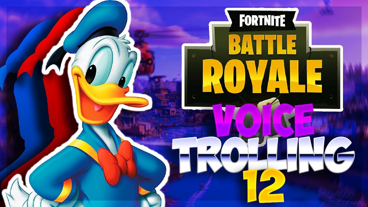 FORTNITE Voice Trolling #12 /// Donald Duck