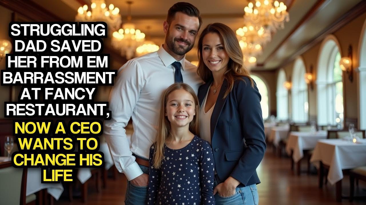 Struggling Dad Saved Her from Embarrassment at Fancy Restaurant, Now a CEO Wants to Change His Life