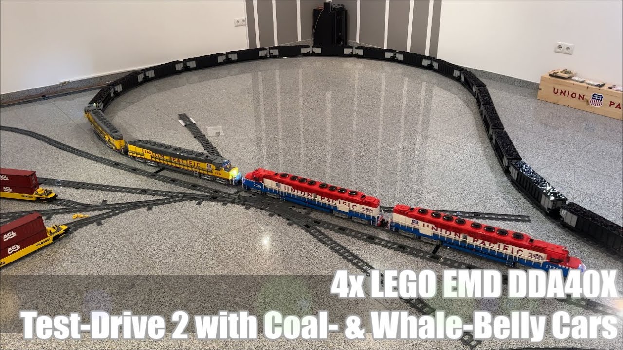 LEGO long train MOC Test Drive 2