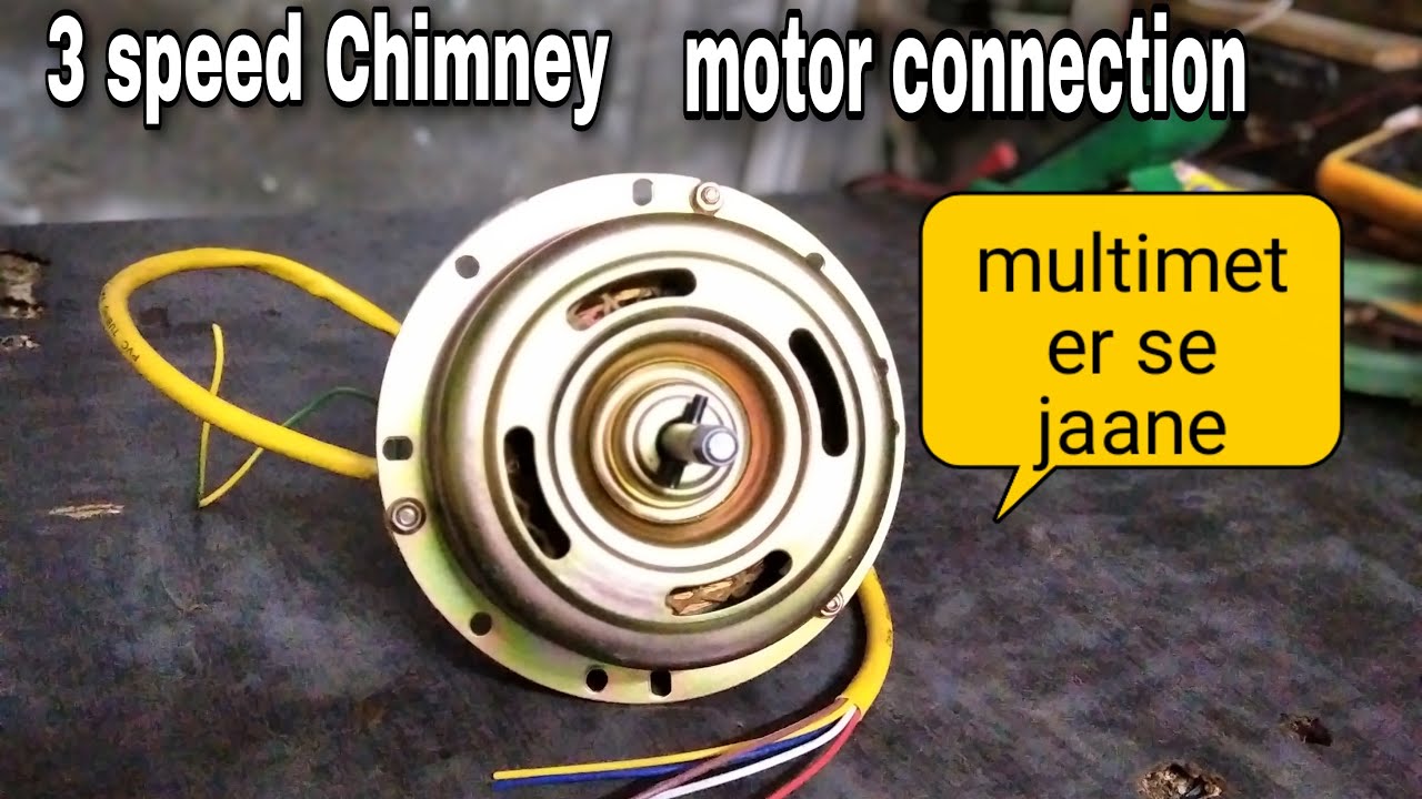 6 wire 3 speed #motor connection and wiring diagram Chimney motor