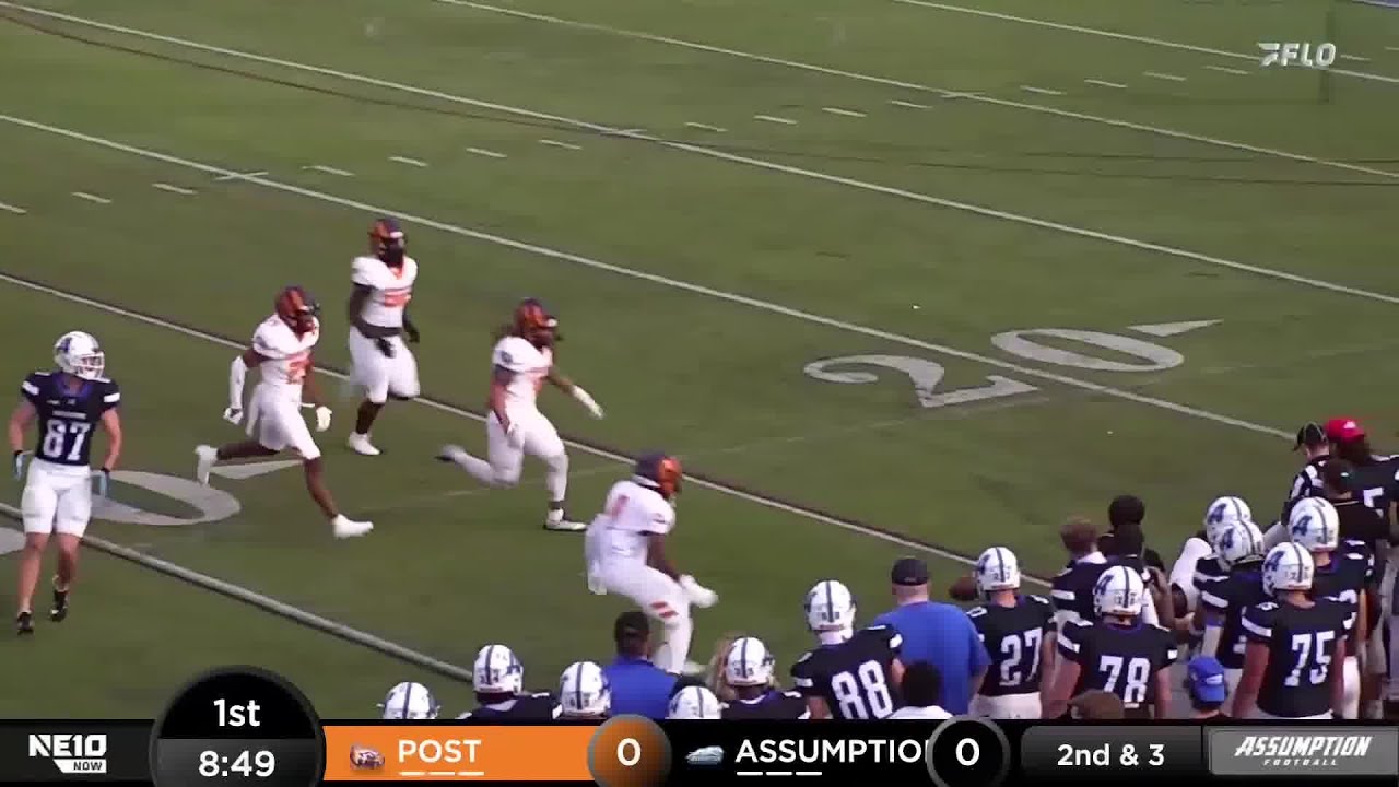 Highlights: Post vs Assumption | 2024 NE10 Football