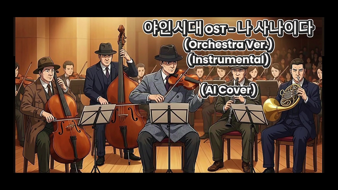 야인시대 OST - 나 사나이다 (오케스트라 Ver.) (Instrumental 보컬 없음) [AI 커버]