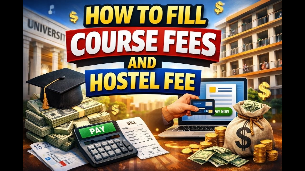 HOW TO FILL COURSE FEE/HOSTEL FEE/ SPORTS UNIVERSITY OF HARYANA/ 2025-26