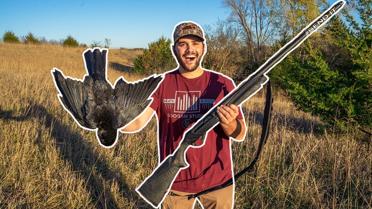 Hunting GIANT CROWS in My BACKYARD!!!