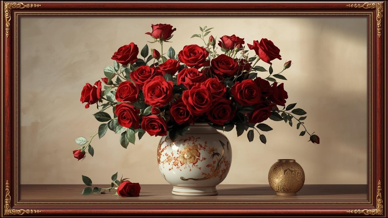 Red Rose Reverie 4K — Imperial Beauty in Bloom