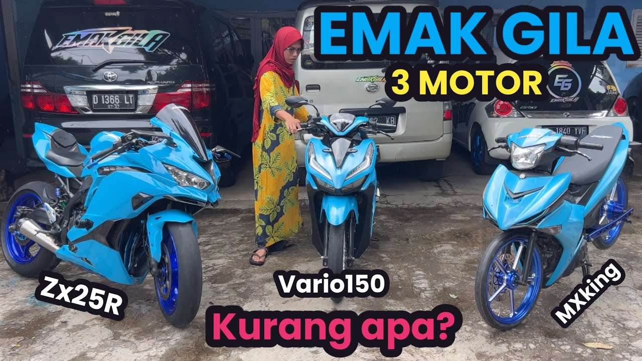 MXKING-ZX25R-vario150 🔥💙 #emak #emakgila