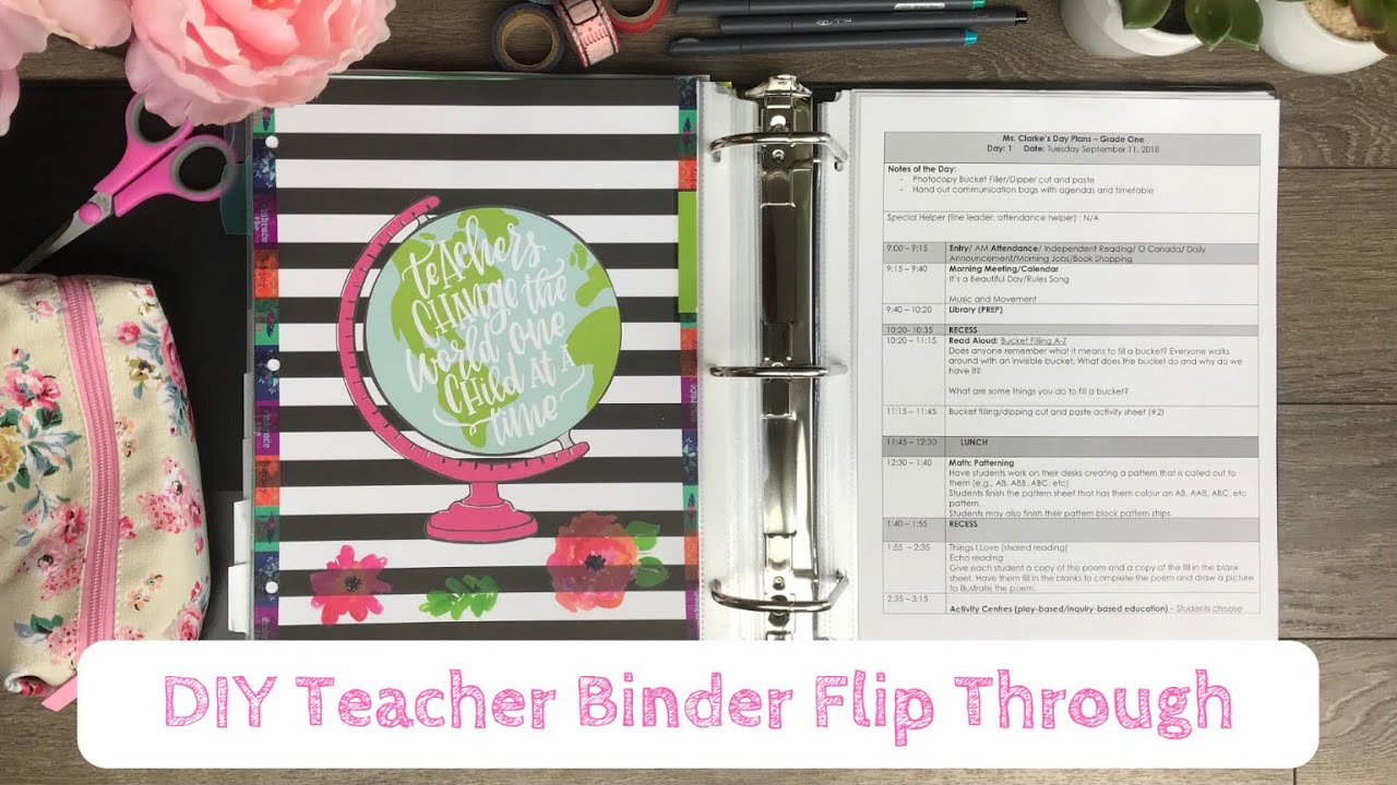 DIY Teacher Binder/Planner Flip Through 2018 - 2019