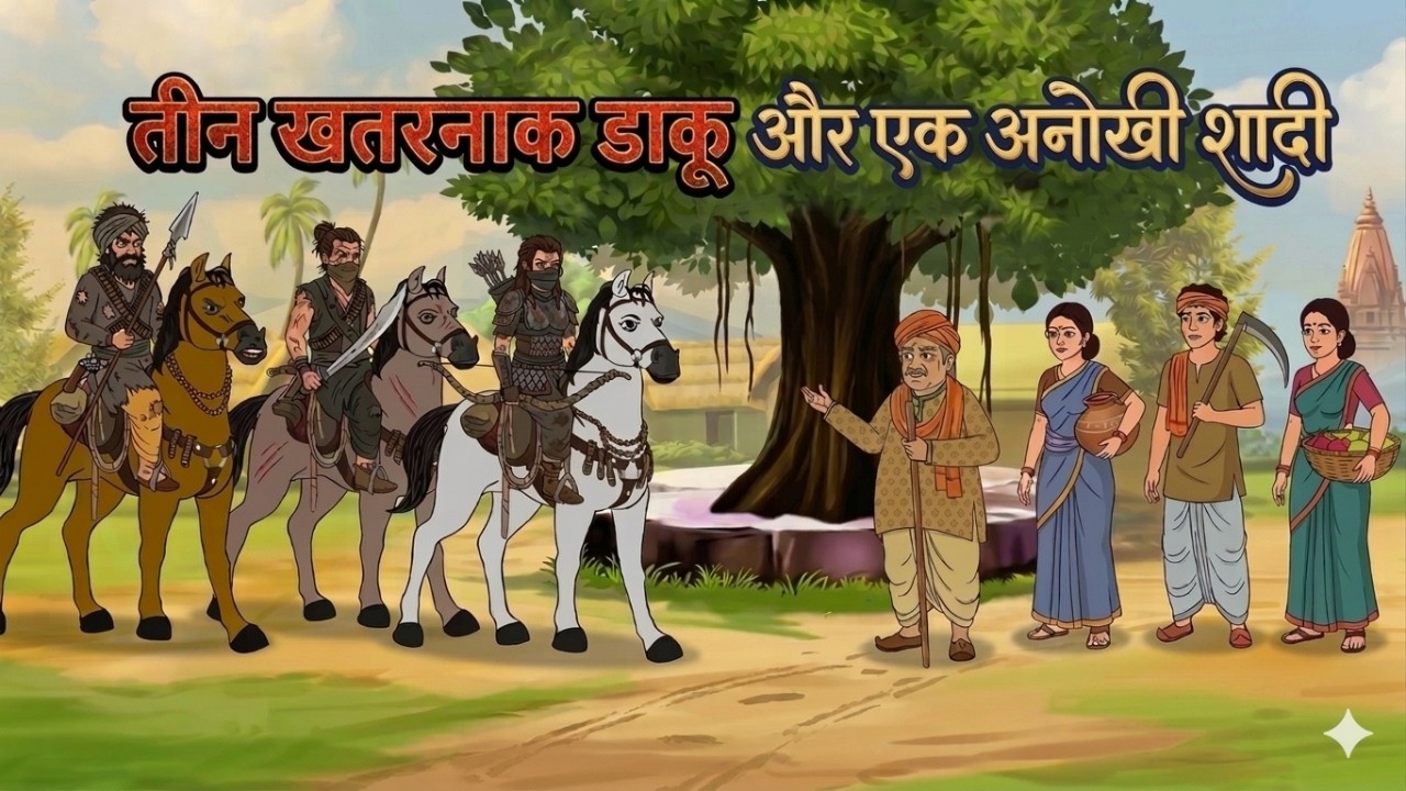 😱तीन खतरनाक डाकू और एक अनोखी शादी 💍| A Heart Touching Hindi Story🥰 | moral story