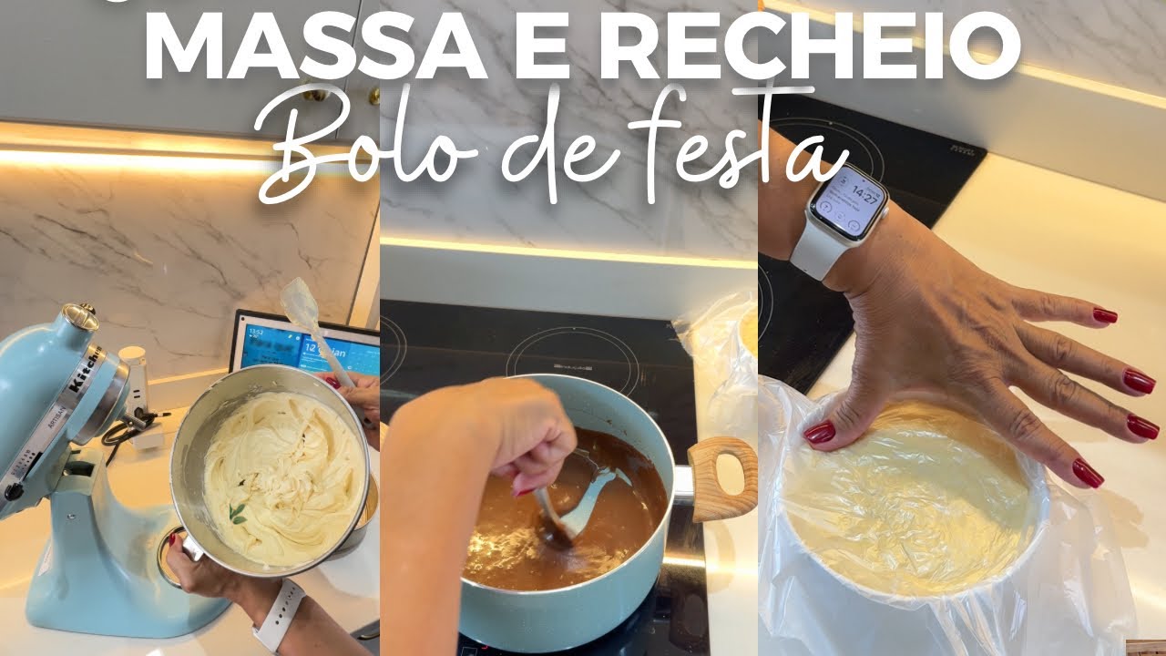Receita completa do bolo de festa, bolo, recheio e cobertura | por Viviane Magalhães