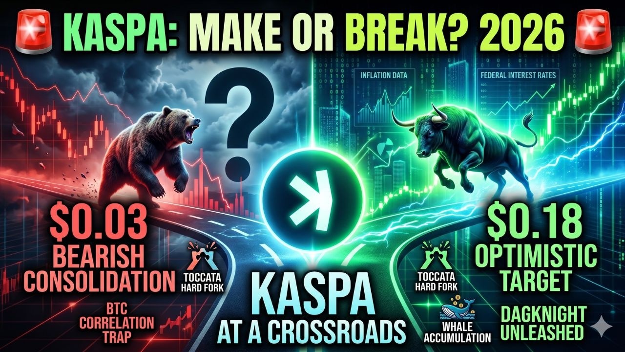 🚨 KASPA AT A CROSSROADS! The $0.18 Target, Whale Accumulation & Toccata Hard Fork EXPLAINED (2026) 🚨