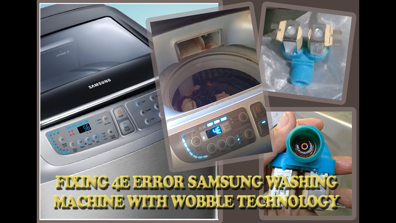 4E ERROR SAMSUNG 8KG WOBBLE TECHNOLOGY FIXED