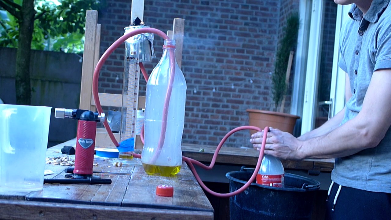 Setup For Quickly Smoking Olive Oil