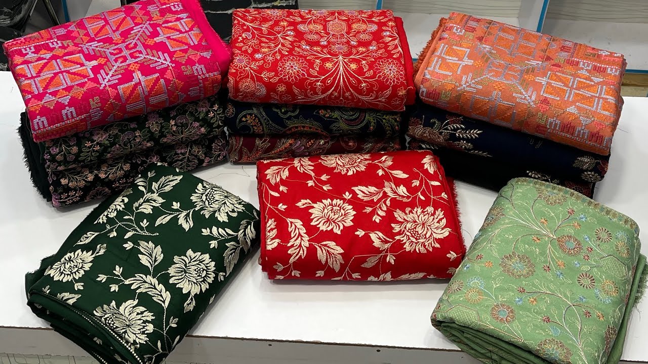 💖Sale 💖Sale 💖Winter Karandi shawLs with embroidered suits 💖