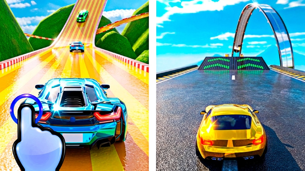 Real Extreme Master Simulator - Impossible Stunt Car Race Run - All Levels iOS Android GamePlay #11