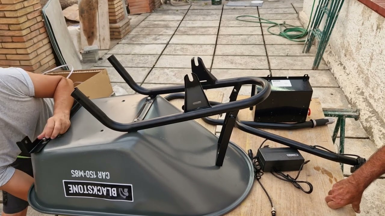 BLACKSTONE -Carretilla electrica - Roaba electrica - Electric wheelbarrow (150 Kg,500W)
