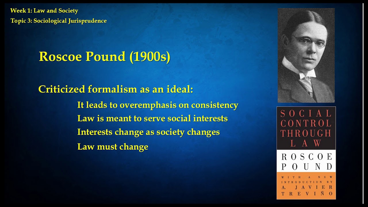 Lecture 3: Sociological Jurisprudence