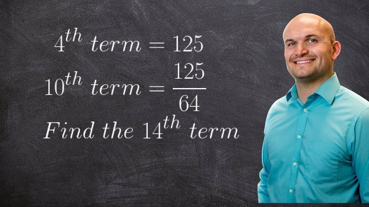 Given two terms find the nth term of a geometric sequence
