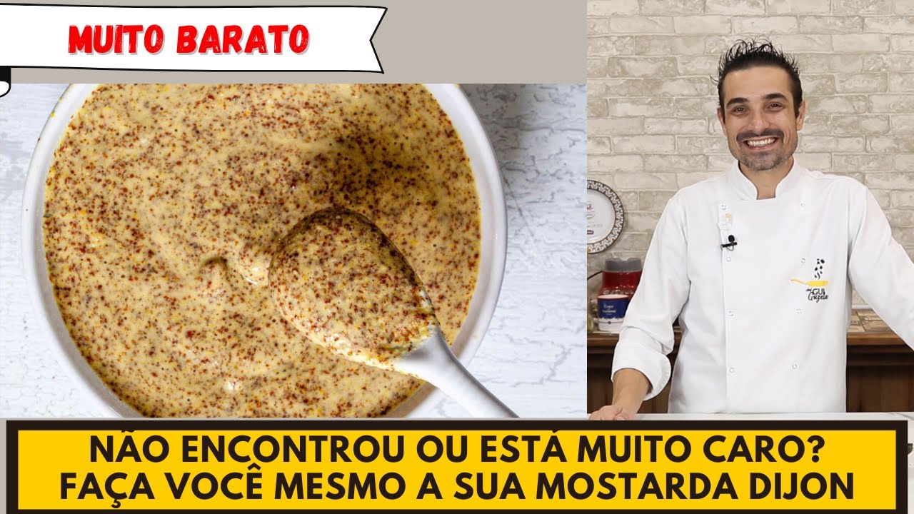 Receita fácil de fazer e muito mais barato! MOSTARDA Dijon CASEIRA