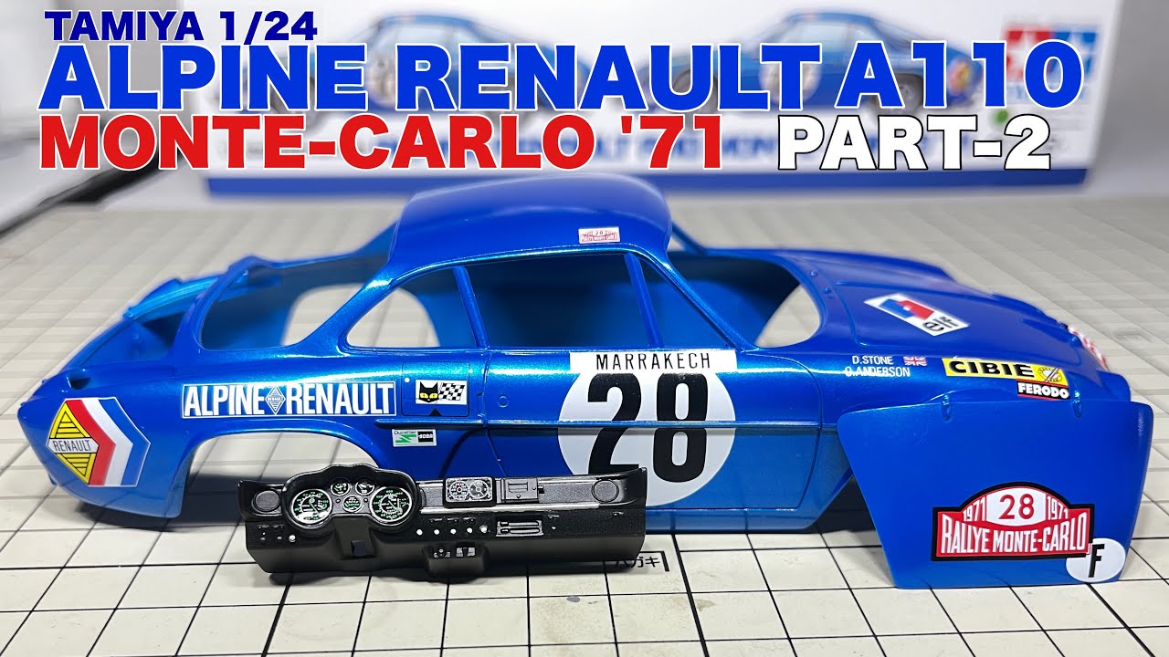 [カーモデル]TAMIYA 1/24 ALPINE RENAULT A110 MONTE-CARLO'71 PART-2