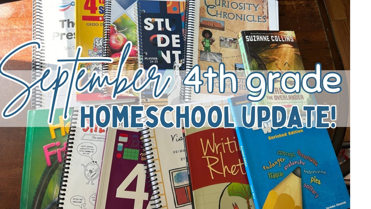 4th Grade | September Homeschool Recap & Update | Secular Homeschool