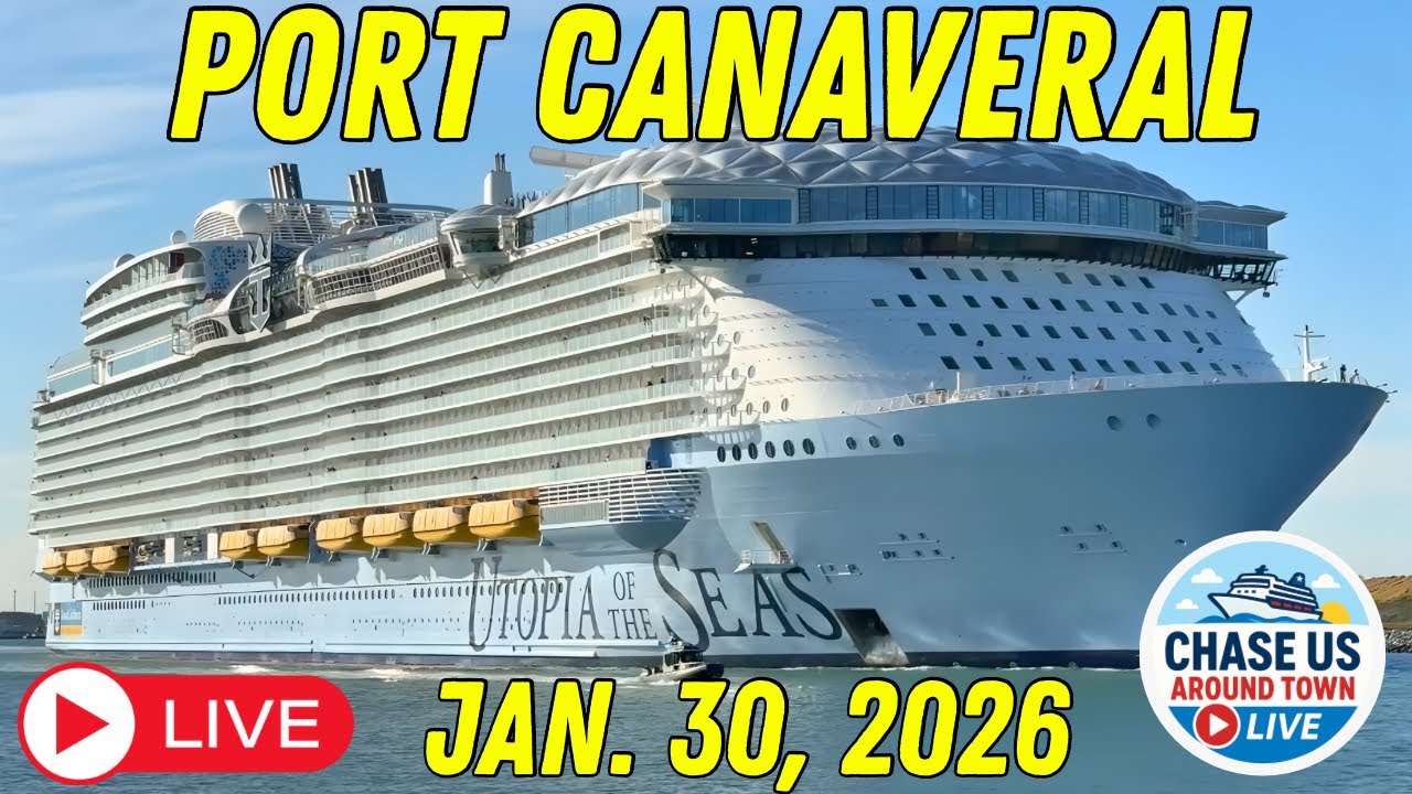 🔴 LIVE: Watching the Cruise Ships Leaving Port Canaveral LIVE! (Jan. 29, 2026)
