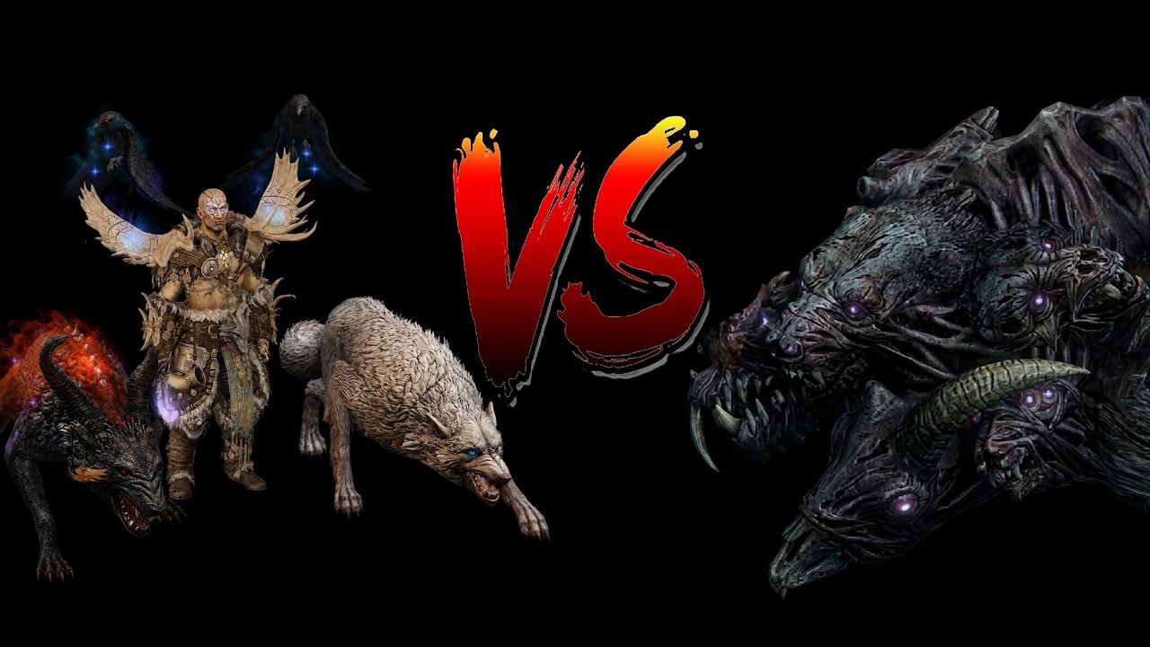 Lightning Pets Conjurer VS Uber N'erfatal [Grim Dawn HC]