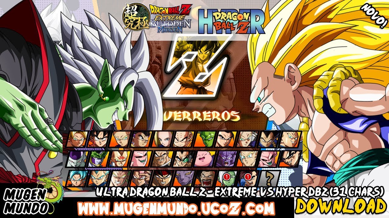 JOGO INCRÍVEL! ULTRA DRAGON BALL Z - HYPER DRAGON BALL VS E. BUTODEN (DOWNLOAD) #MugenMundo