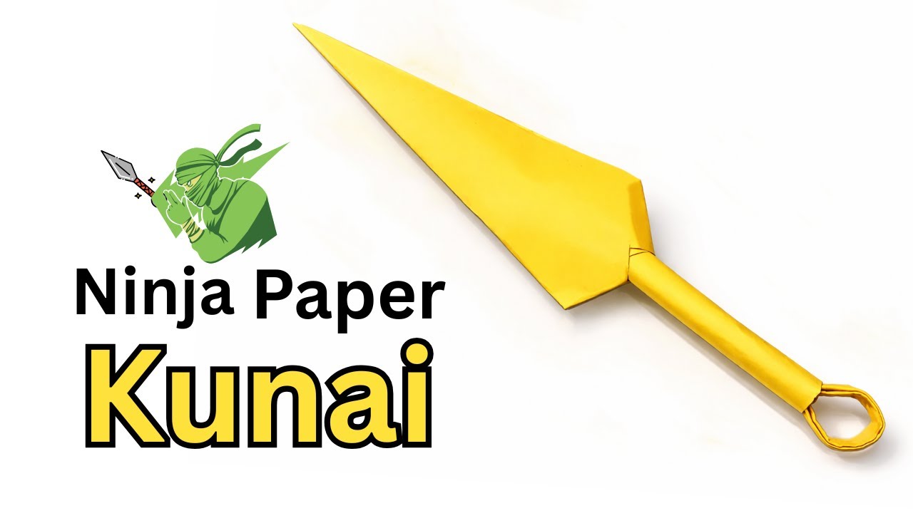Origami Paper Kunai Tutorial 🥷 | How to Make a Ninja Kunai with Paper | Easy Origami Weapon