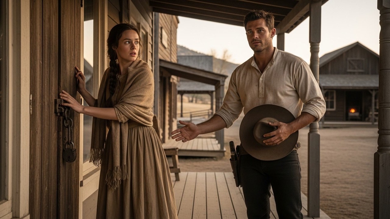 She Came Home To Find Her Door Locked Against Her, The Cowboy Said 