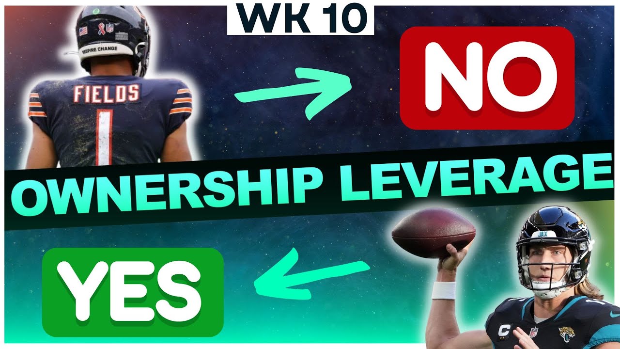 NFL DFS: Week 10 Ownership [Fades, and Leverage Plays]