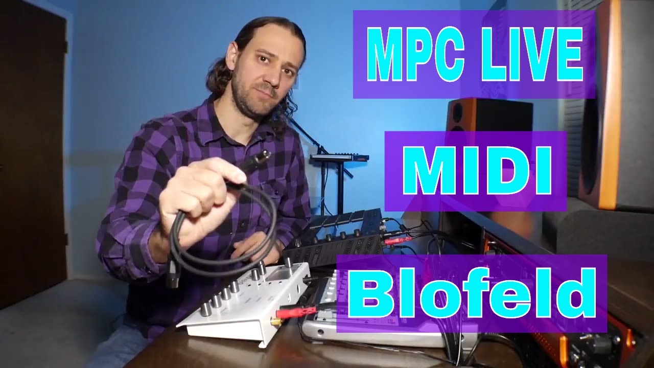 Connecting MPC LIVE to external Synthesizer via midi cable // also using usb midi keyboard w/MPC