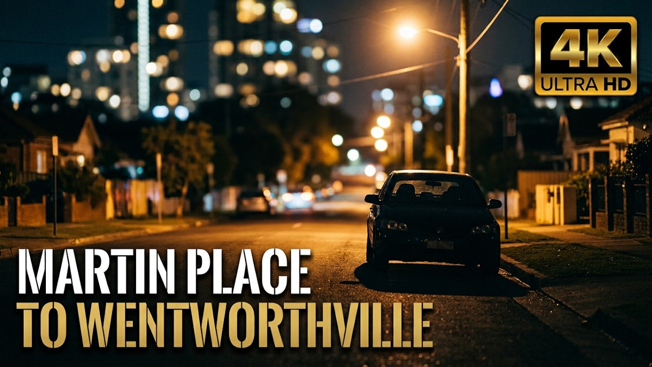 Sydney Drive from Martin Place to Wentworthville 4k