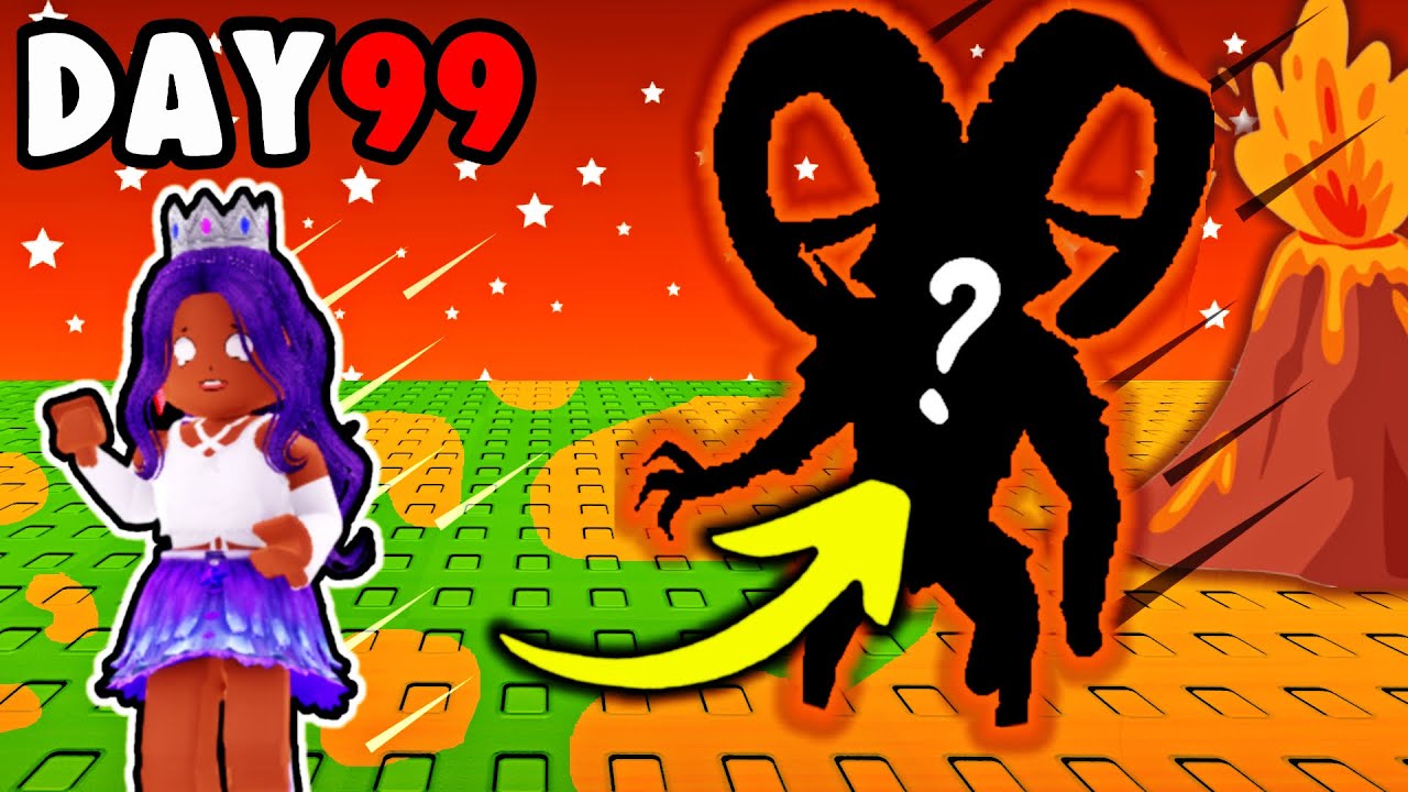 99 Nights of VOLCANO MONSTERS in the Forest… (Roblox Update)