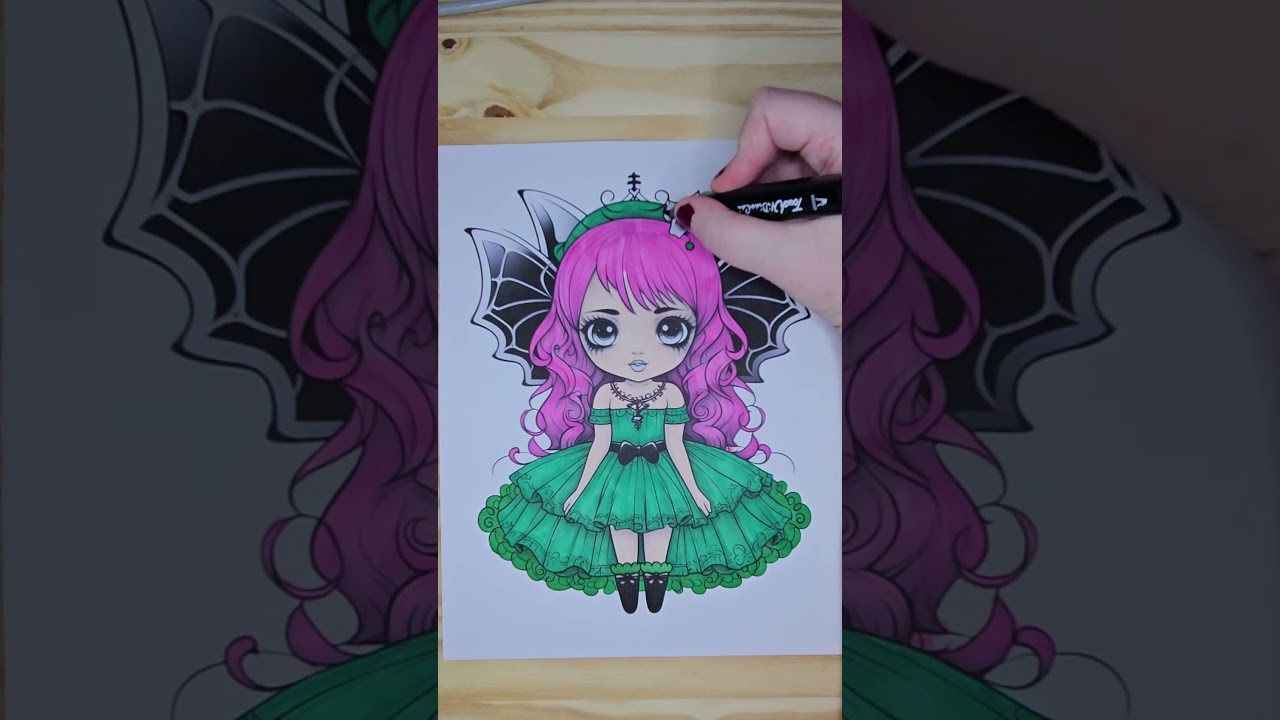 Fairy #coloring #fyp #relaxingcoloring #satisfying #coloringpages