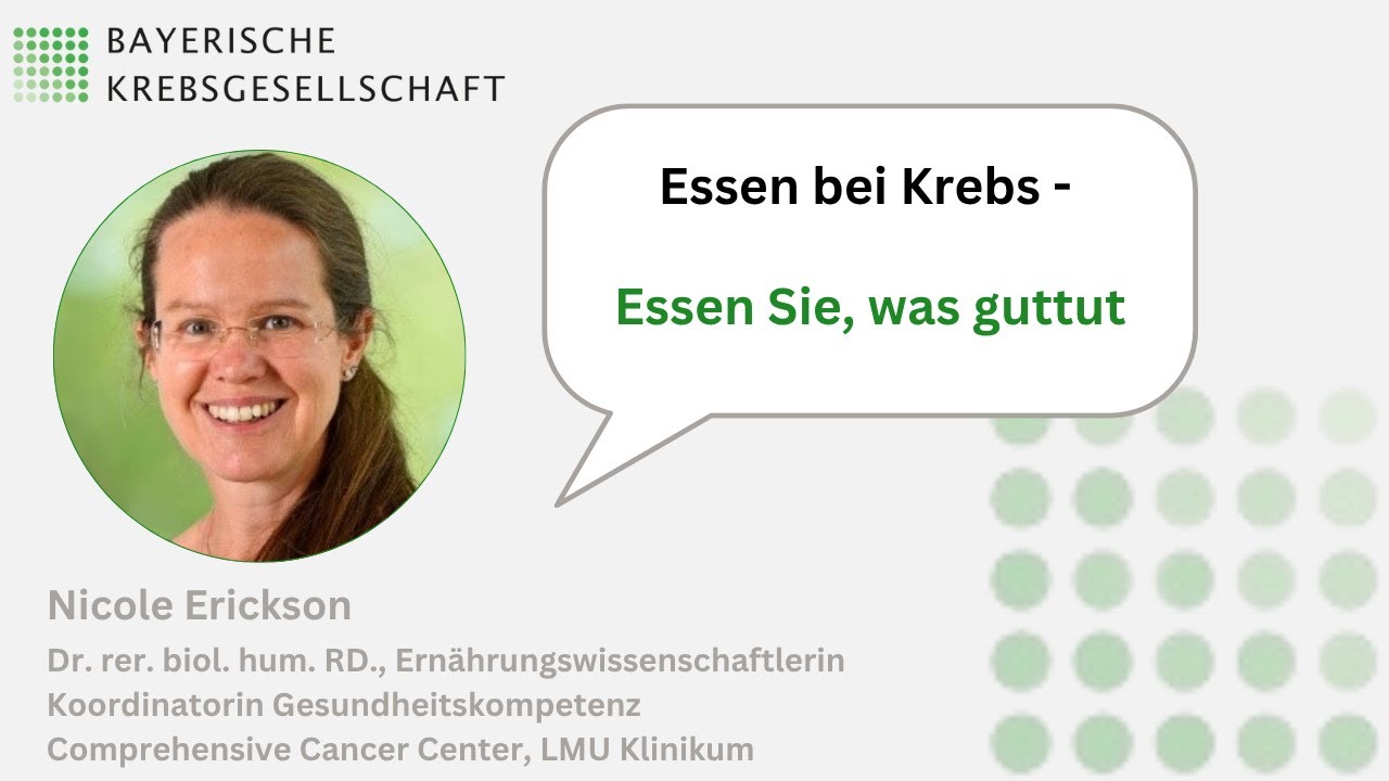Essen bei Krebs – Essen Sie, was guttut!