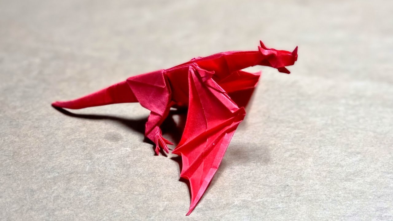 Red Wyvern | 레드 와이번 접는 방법 | 적룡 | 와이번 접기 | 드래곤 종이접기