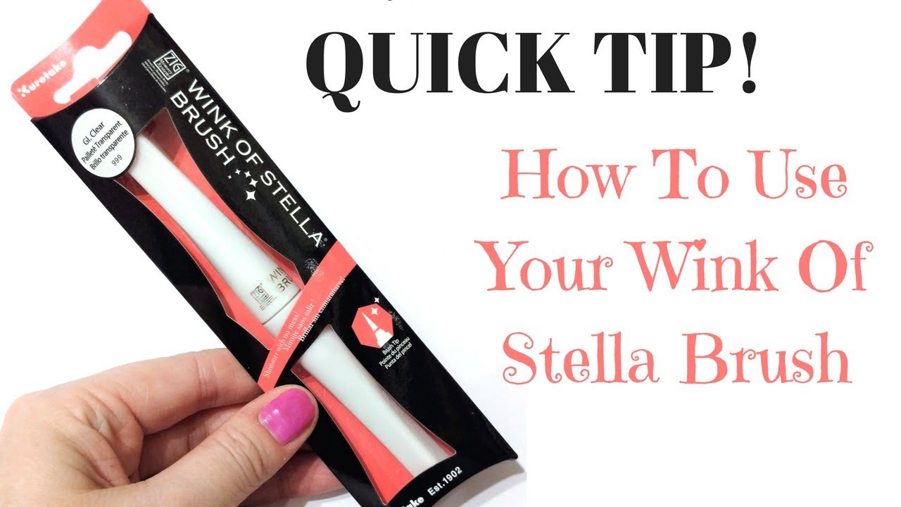 ***QUICK TIP*** How To Use The Wink Of Stella Brush Pen.