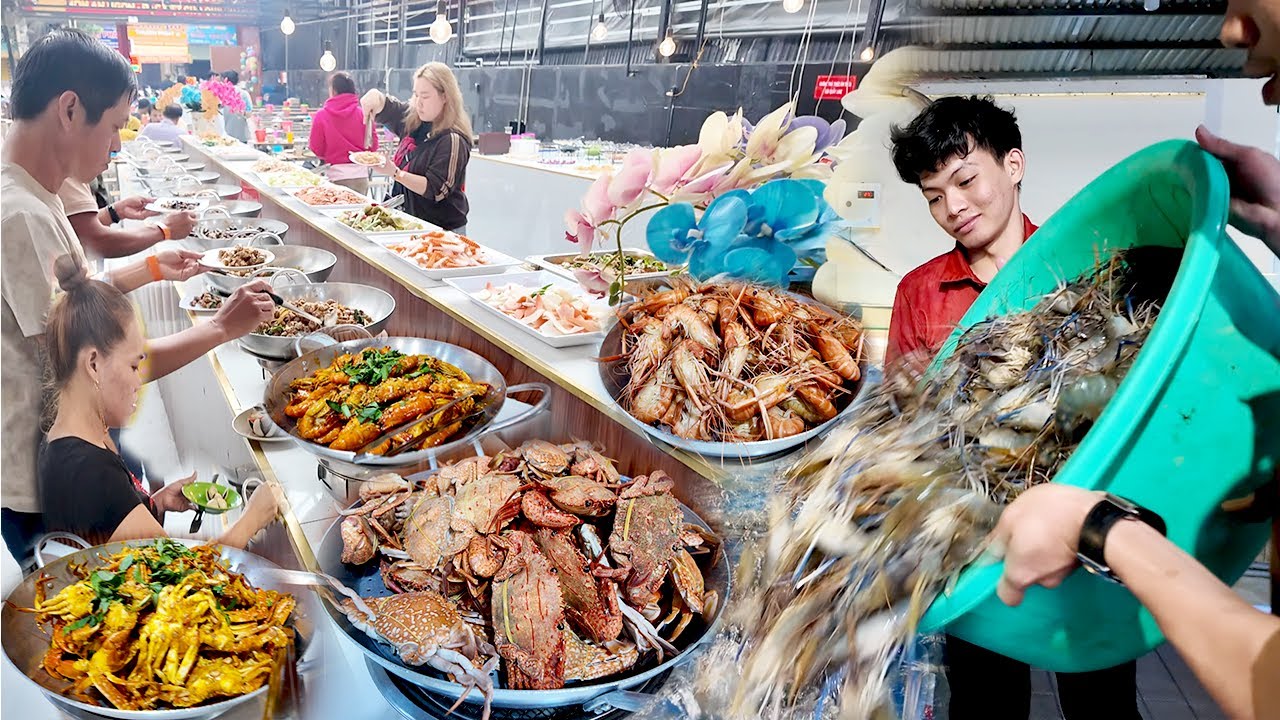 Bất Ngờ Với Quán Buffet Cua Ghẹ Tôm Càng Sống Tại Hổ Ăn Thả Ga Hơn 150 Món Ở Sài Gòn