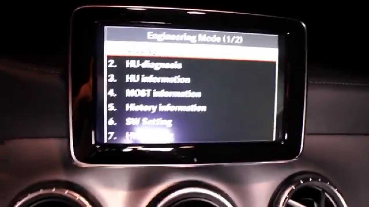 A Class CLA GLA MB Engineering Mode How To