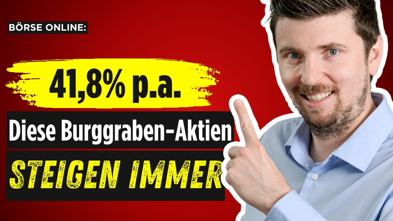 41% Rendite pro Jahr mit Burggraben Aktien und ETF / 8,26% Dividendenrendite mit Warren Buffett