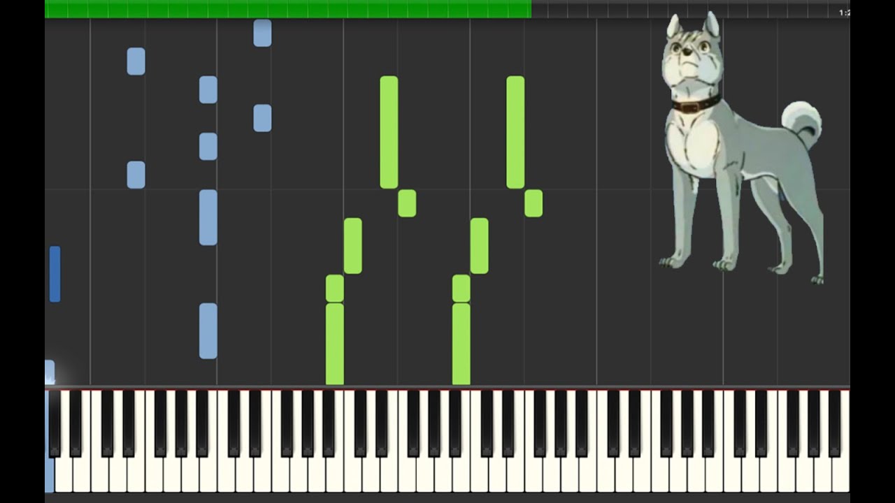 Ginga Nagareboshi Gin Opening - Piano (Synthesia)