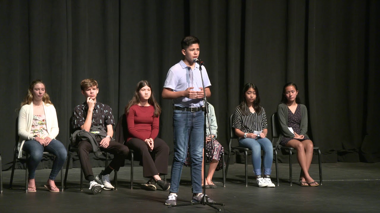 2019 8th Grade Damon Speech Contest (March 6, 2019)