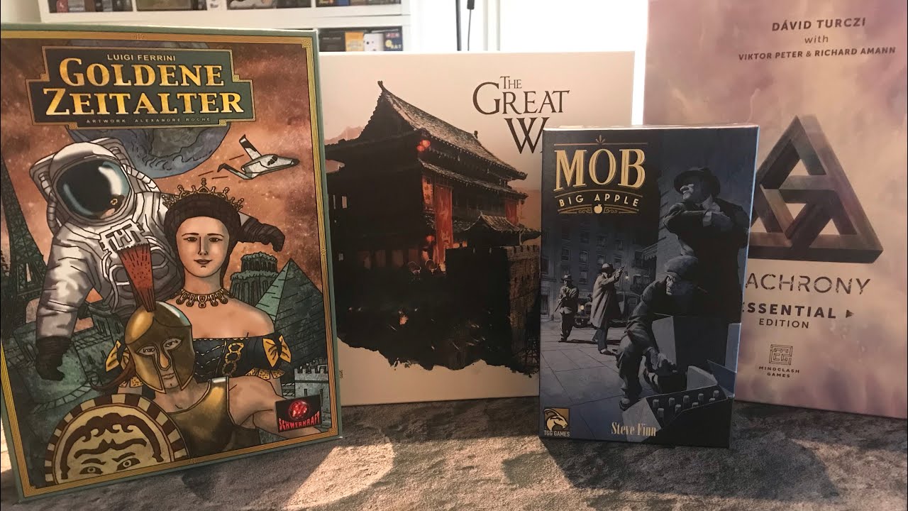 Brettspieltagebuch - Eintrag 2 - The Great Wall, Anachrony, Goldene Zeitalter und MOB