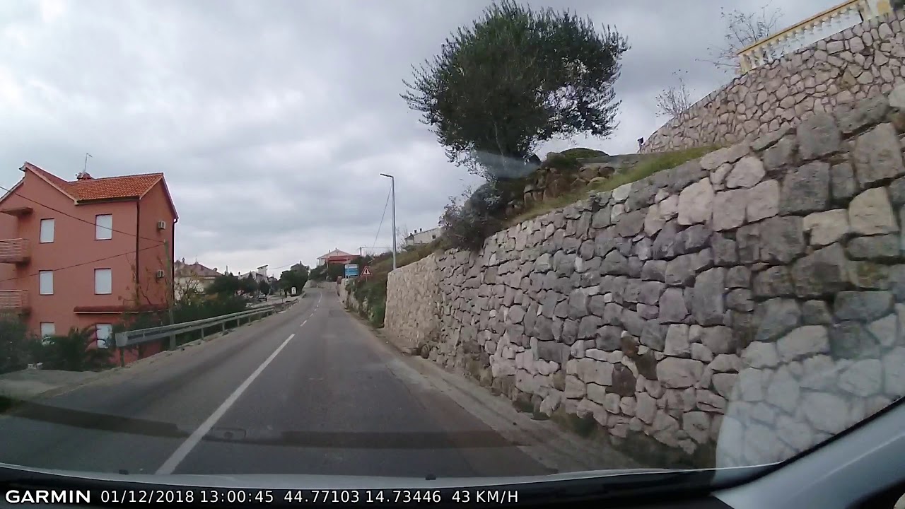 DRIVE #399: Rab-Palit-Kampor (Rab) (Croatia) (timelapse 4x) *Read Description*