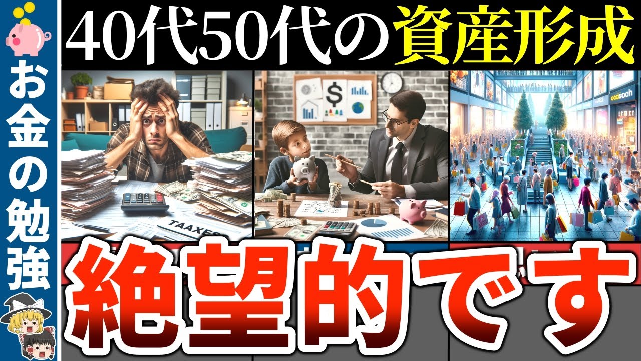 【40代50代】日本人のほとんどが資産形成できない理由が判明…