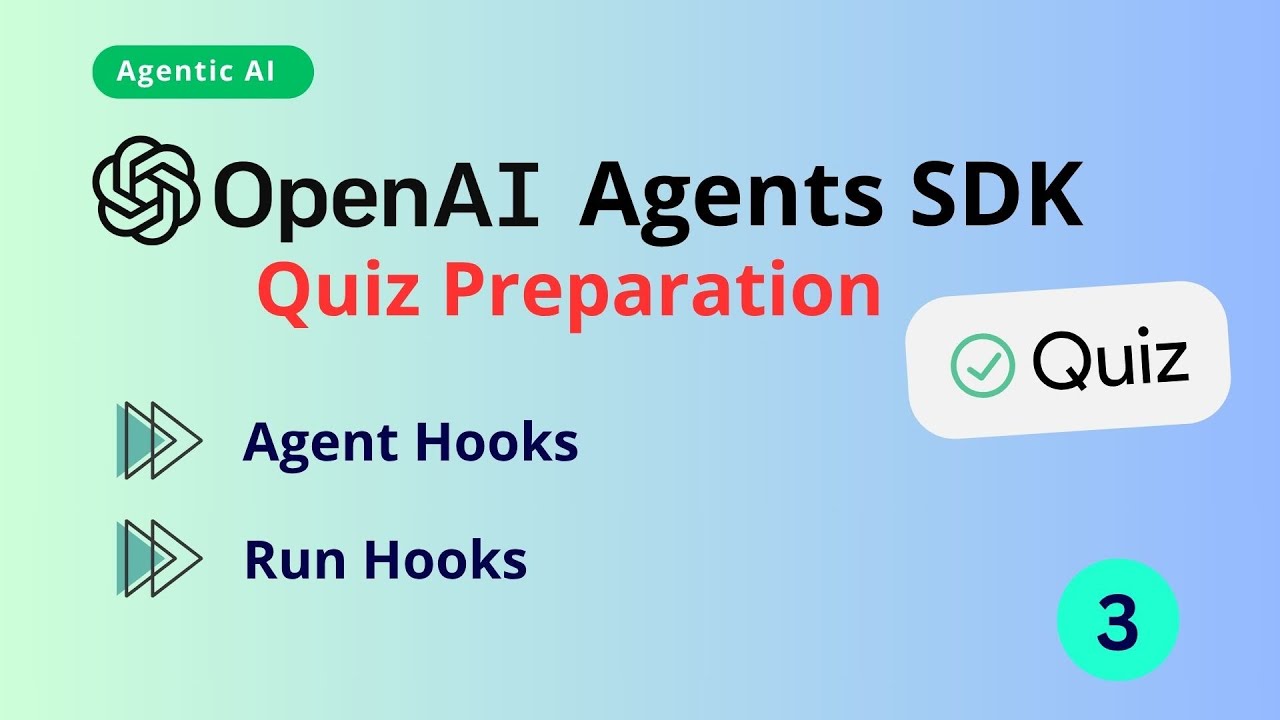 Class03: QUIZ PREPARATION - OpenAI Agents SDK, AGENT HOOKS & RUNNER HOOKS